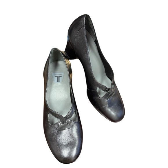 Trotters Dance Business Casual Steampunk Academia Black Mary Jane Pumps - Picture 3 of 15